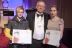 Predsednik RC Ljubljana Franci Mugerle s štipednistkama; Anjo Klančar in Anjo Bunderla